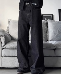 Evo+Revo（エボレボ）の「“洗練ネイビーで美脚見え” ストレートデニムパンツ（デニムパンツ・メンズ）」