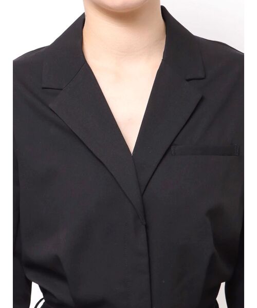 GYDA（ジェイダ）の「ジャケットデザインロンパース（つなぎ/オールインワン・レディース・アイボリー/ブラック・FREE）」の8枚目の写真