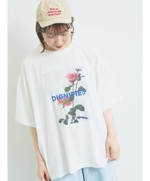 [接触冷感]バックシャーリング転写プリントTシャツ