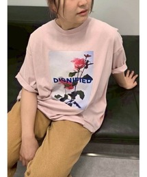 [接触冷感]バックシャーリング転写プリントTシャツ