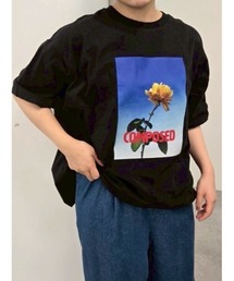 SM2 | [接触冷感]バックシャーリング転写プリントTシャツ(Tシャツ/カットソー)