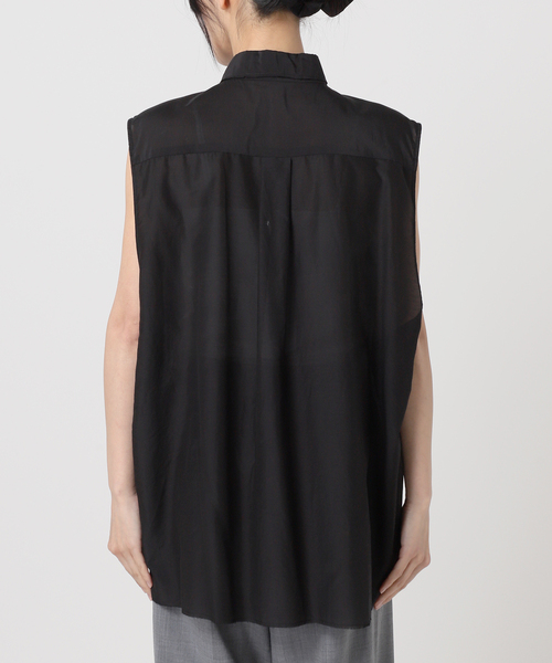 CITYSHOP（シティーショップ）の「OPPOSITE SHIRT VEST：シャツ（シャツ/ブラウス・レディース・ブラック/ホワイト・FREE）」の15枚目の写真