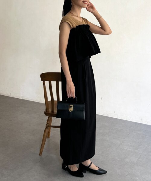 Chez toi（シェトワ）の「3WAYナロースカート（スカート・レディース・グレイッシュベージュ/キャメル/ブラック・FREE）」の7枚目の写真