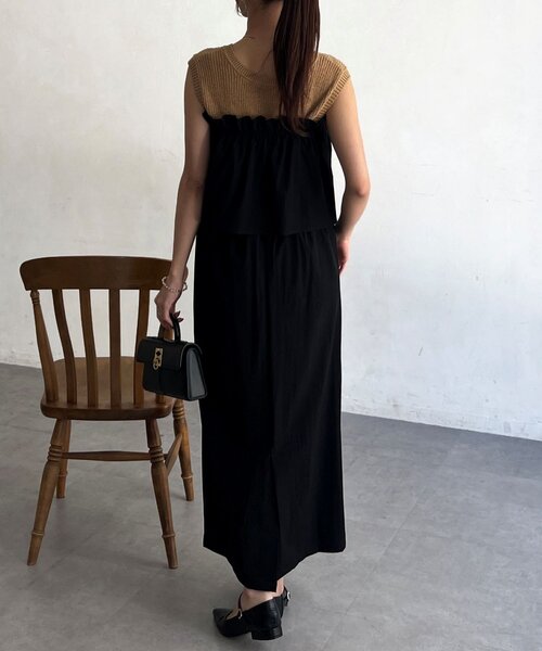 Chez toi（シェトワ）の「3WAYナロースカート（スカート・レディース・グレイッシュベージュ/キャメル/ブラック・FREE）」の8枚目の写真