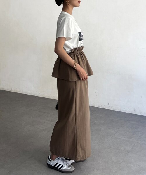Chez toi（シェトワ）の「3WAYナロースカート（スカート・レディース・グレイッシュベージュ/キャメル/ブラック・FREE）」の20枚目の写真