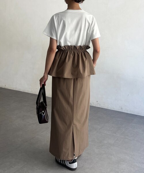 Chez toi（シェトワ）の「3WAYナロースカート（スカート・レディース・グレイッシュベージュ/キャメル/ブラック・FREE）」の21枚目の写真