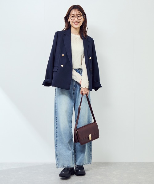 ROPE' PICNIC（ロペピクニック）の「レースカットソートップス（Tシャツ/カットソー・レディース・ブラック/オフホワイト・FREE）」の19枚目の写真