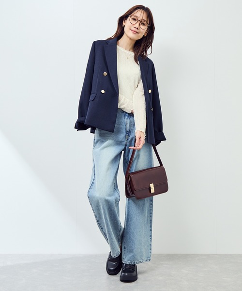 ROPE' PICNIC（ロペピクニック）の「レースカットソートップス（Tシャツ/カットソー・レディース・ブラック/オフホワイト・FREE）」の20枚目の写真