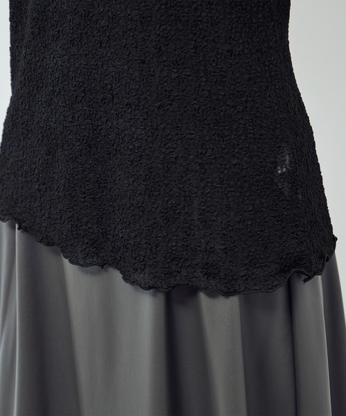 ROPE' PICNIC（ロペピクニック）の「レースカットソートップス（Tシャツ/カットソー・レディース・ブラック/オフホワイト・FREE）」の9枚目の写真