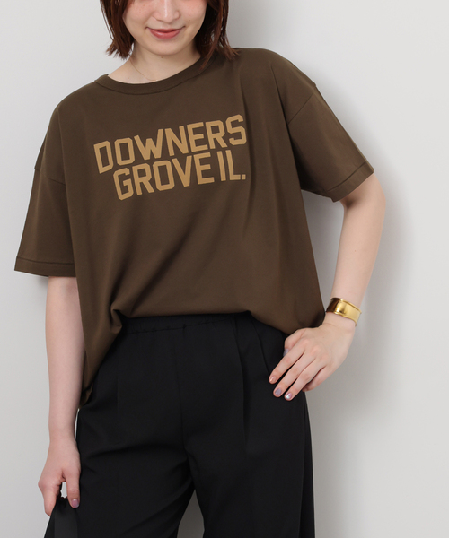 JOURNAL STANDARD relume(ジャーナルスタンダード レリューム)の「ヴィンテージフロッキーロゴTEE(Tシャツ/カットソー・レディース・アイボリー/ブラック系その他/ブラウン・FREE)」の3枚目の写真