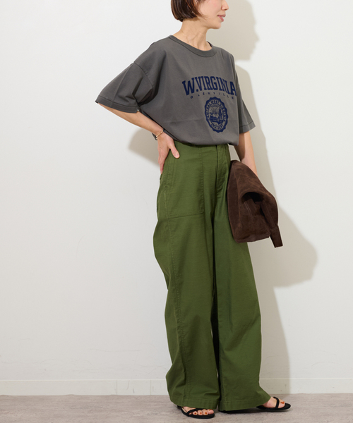 JOURNAL STANDARD relume(ジャーナルスタンダード レリューム)の「ヴィンテージフロッキーロゴTEE(Tシャツ/カットソー・レディース・アイボリー/ブラック系その他/ブラウン・FREE)」の5枚目の写真