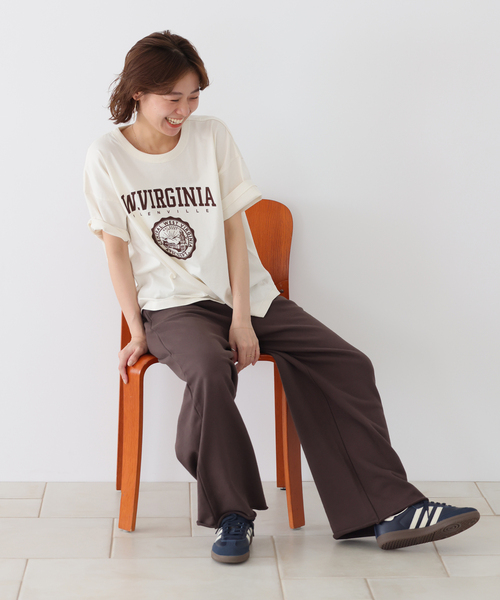JOURNAL STANDARD relume(ジャーナルスタンダード レリューム)の「ヴィンテージフロッキーロゴTEE(Tシャツ/カットソー・レディース・アイボリー/ブラック系その他/ブラウン・FREE)」の10枚目の写真