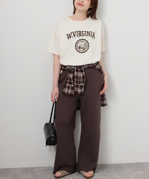 JOURNAL STANDARD relume(ジャーナルスタンダード レリューム)の「ヴィンテージフロッキーロゴTEE(Tシャツ/カットソー・レディース・アイボリー/ブラック系その他/ブラウン・FREE)」の13枚目の写真