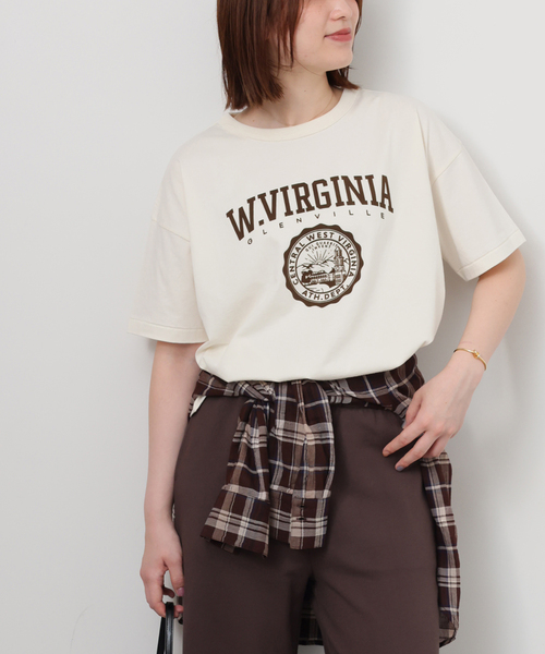JOURNAL STANDARD relume(ジャーナルスタンダード レリューム)の「ヴィンテージフロッキーロゴTEE(Tシャツ/カットソー・レディース・アイボリー/ブラック系その他/ブラウン・FREE)」の15枚目の写真