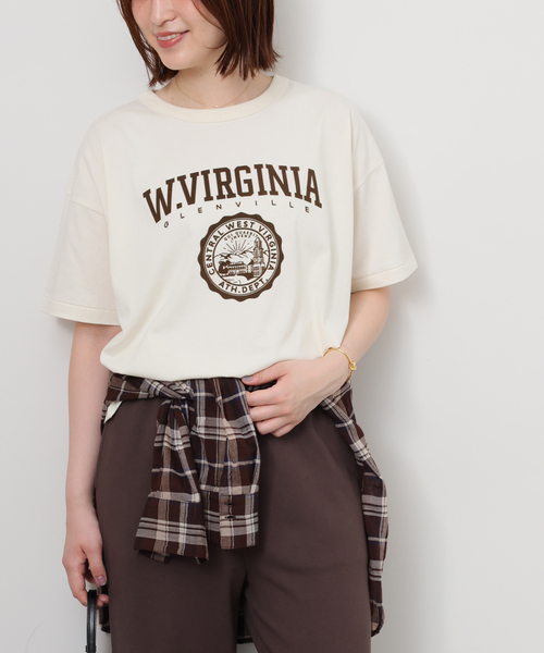 JOURNAL STANDARD relume(ジャーナルスタンダード レリューム)の「ヴィンテージフロッキーロゴTEE(Tシャツ/カットソー・レディース・アイボリー/ブラック系その他/ブラウン・FREE)」の16枚目の写真