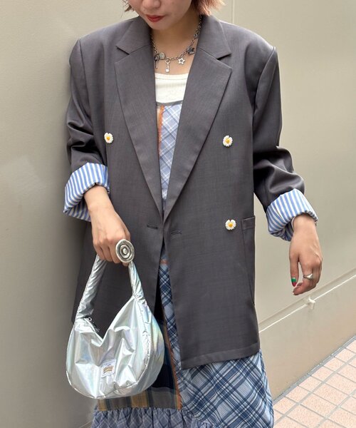 HELLO.SANFRANCISCO（ハローサンフランシスコ）の「【HELLO.SANFRANCISCO/ハローサンフランシスコ】メタリックワンハンドルミニBAG（トートバッグ・レディース・ピンク/シルバー/イエロー・FREE）」の17枚目の写真