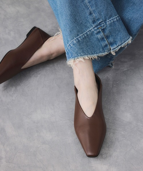 ソフトスクエアフラットシューズ（パンプス）｜ADAM ET ROPE