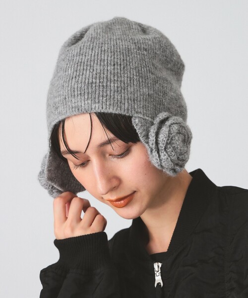セール】【別注】Casselini / フラワー ニット帽（ニットキャップ