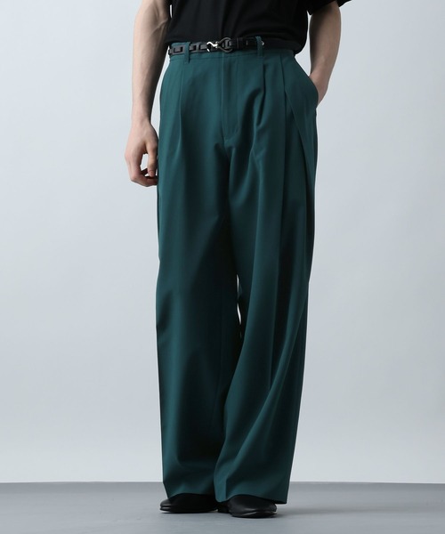 HARE(ハレ)の「【SET UP対応】クリスプディープタックワイドパンツ(HARE)(スラックス・メンズ・ブラック/グレー/グリーン/ブラウン系その他・SMALL/MEDIUM/LARGE)」の22枚目の写真