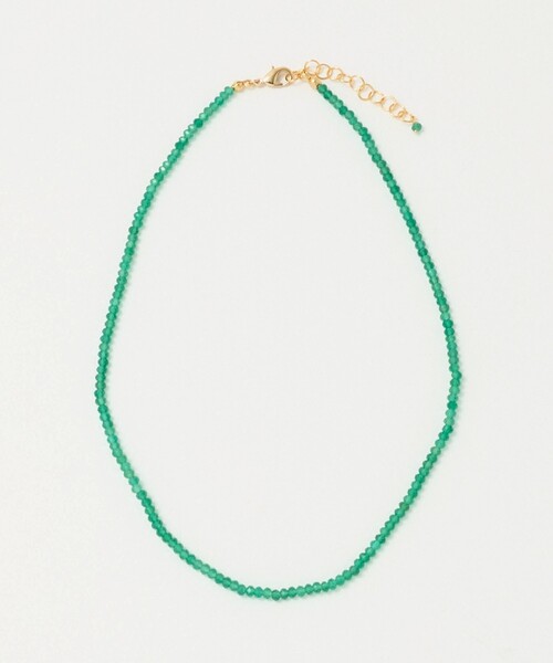 Causerie(コズリ)の「<Causerie>ストーン カット ショートネックレス(ネックレス・レディース・ホワイト/ライトピンク/ケリーグリーン・FREE)」の2枚目の写真