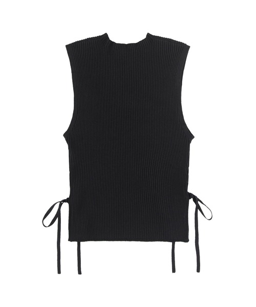 alexiastam サイドリボンハイネックニットタンクトップス Side Ribbon High Neck Knit Top /サイドリボンタンク（タンク