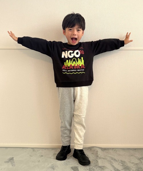 SKAPE（エスケープ）の「ﾌﾟﾁﾌﾟﾘﾄﾚｰﾅｰ（スウェット・キッズ・ブラック/ホワイト/グリーン/ピンク/レッド/アイボリー/ブルー/グレー/イエロー/ベージュ・100cm/90cm/120cm/110cm/80ｃｍ/130cm）」の15枚目の写真