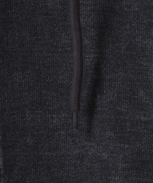 ANPAS（アンパス）の「Vintage Design Chemical Denim Zip Hoodie/【セットアップ対応】ケミカル加工 カットデニム ストレッチ スウェット フルジップ パーカー メンズ レディース（パーカー・メンズ・ブラック/ブルー・L/M/LL）」の17枚目の写真