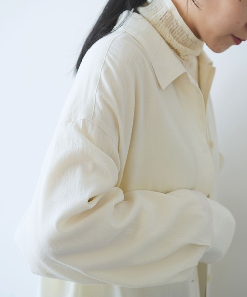 yuni（ユニ ）の「レーヨンウール haori シャツ（シャツ/ブラウス 