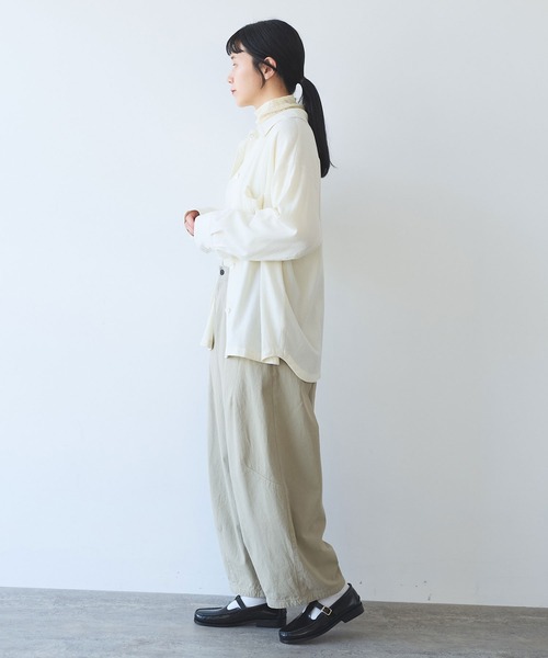 yuni（ユニ ）の「レーヨンウール haori シャツ（シャツ/ブラウス 