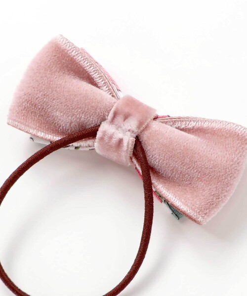 Tartine et Chocolat（タルティーヌエショコラ）の「【日本製】【お揃い】リバティビエラ(DaisyMorisia)ヘアゴム２点セット（ヘアゴム・キッズ・ブルー系その他/ピンク系その他・FREE）」の5枚目の写真