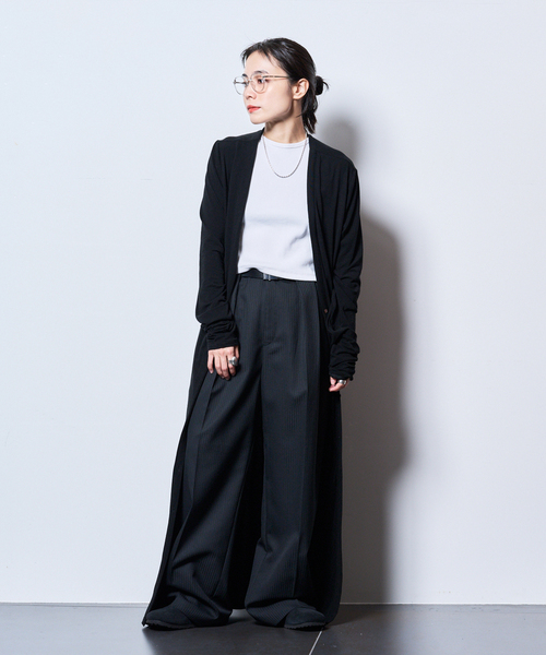 CITYSHOP(シティーショップ)の「TACK SLACKS パンツ(スラックス・レディース・ブラック/チャコールグレー・38/36)」の6枚目の写真