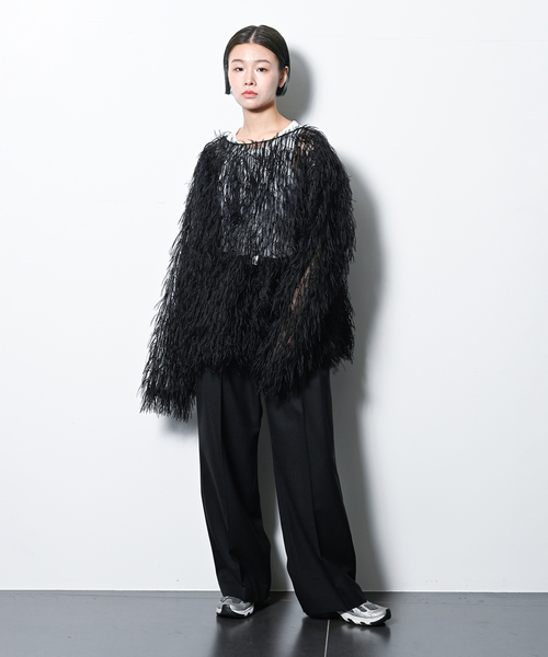 CITYSHOP(シティーショップ)の「TACK SLACKS パンツ(スラックス・レディース・ブラック/チャコールグレー・38/36)」の17枚目の写真