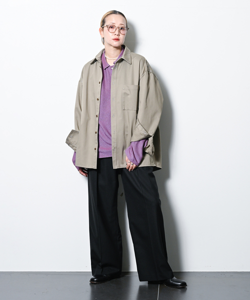 CITYSHOP(シティーショップ)の「TACK SLACKS パンツ(スラックス・レディース・ブラック/チャコールグレー・38/36)」の18枚目の写真