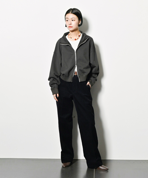 CITYSHOP(シティーショップ)の「TACK SLACKS パンツ(スラックス・レディース・ブラック/チャコールグレー・38/36)」の22枚目の写真