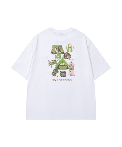 S'more(スモア)の「S'more Pop Color Gear Back Print Tee ポップ配色ギアバックプリント半袖Tシャツ (SS)(Tシャツ/カットソー・レディース・ホワイト/ワインレッド/ネイビー・SMALL/LARGE/X-LARGE/MEDIUM)」の1枚目の写真