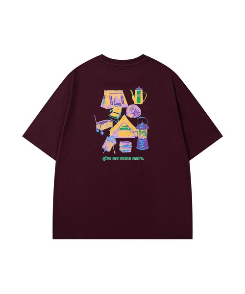 S'more(スモア)の「S'more Pop Color Gear Back Print Tee ポップ配色ギアバックプリント半袖Tシャツ (SS)(Tシャツ/カットソー・レディース・ホワイト/ワインレッド/ネイビー・SMALL/LARGE/X-LARGE/MEDIUM)」の3枚目の写真
