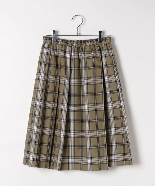 LEPSIM（レプシィム）の「ミドルチェックスカート　497398（スカート・レディース・ベージュ/チャコールグレー・FREE）」の10枚目の写真