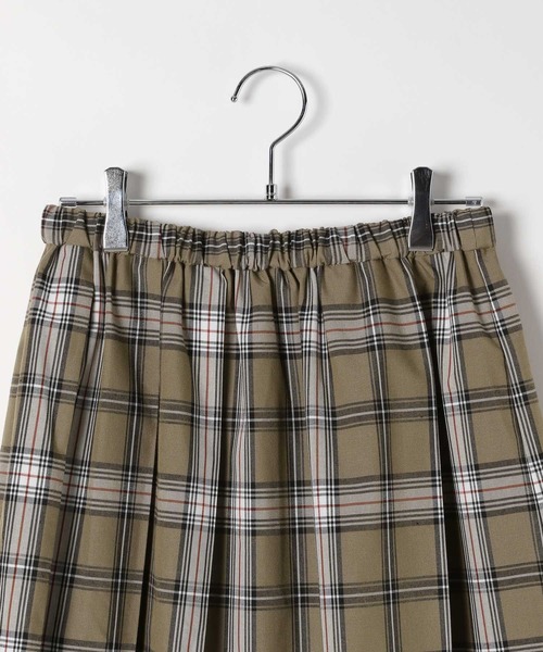 LEPSIM（レプシィム）の「ミドルチェックスカート　497398（スカート・レディース・ベージュ/チャコールグレー・FREE）」の12枚目の写真