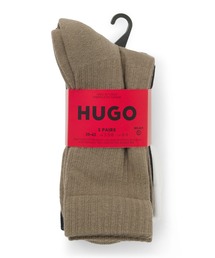 HUGO（ヒューゴ）の「ショートソックス3足セット エンブロイダリーディテール（ソックス/靴下）」