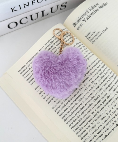 セール】ハートファーキーチャーム ハートキーホルダー（キーホルダー