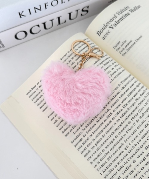 セール】ハートファーキーチャーム ハートキーホルダー（キーホルダー