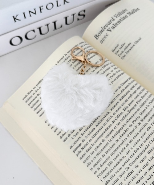 セール】ハートファーキーチャーム ハートキーホルダー（キーホルダー