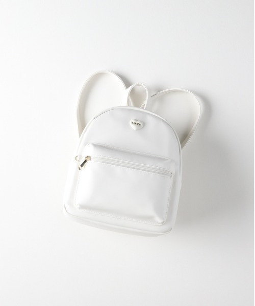 Right-on（ライトオン）の「【VIVIAN BLUE】りぼんチャーム付きミニリュック（バックパック/リュック・キッズ・ブラック/サックスブルー/ホワイト・ONE SIZE）」の2枚目の写真