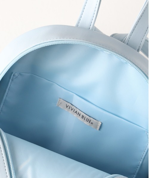 Right-on（ライトオン）の「【VIVIAN BLUE】りぼんチャーム付きミニリュック（バックパック/リュック・キッズ・ブラック/サックスブルー/ホワイト・ONE SIZE）」の7枚目の写真