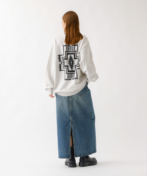 PENDLETON(ペンドルトン)の「【PENDLETON/ペンドルトン】Back Print Sweat / ハーディング柄 バックプリント/ スウェット/ トレーナー(Tシャツ/カットソー・メンズ・ブラック/アイボリー/ホワイト系その他・M/L)」の11枚目の写真