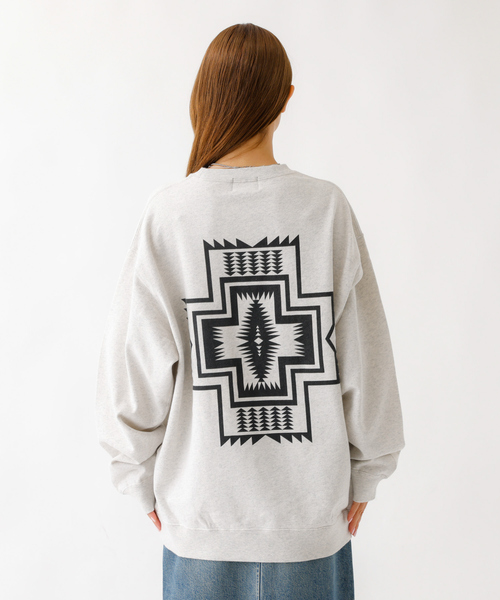 PENDLETON(ペンドルトン)の「【PENDLETON/ペンドルトン】Back Print Sweat / ハーディング柄 バックプリント/ スウェット/ トレーナー(Tシャツ/カットソー・メンズ・ブラック/アイボリー/ホワイト系その他・M/L)」の15枚目の写真