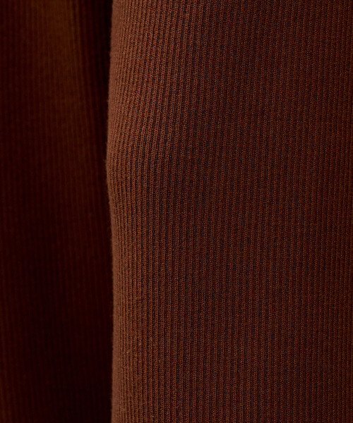 FREAK'S STORE(フリークスストア)の「<マシーンウォッシャブル>シルク入り リブニットパンツ/セットアップ対応(その他パンツ・レディース・ネイビー/オフホワイト/キャメル/チャコール・フリ-)」の13枚目の写真