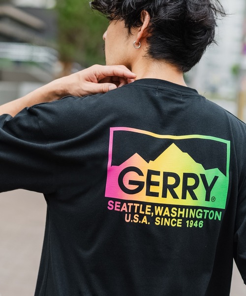 GERRY(ジェリー)の「【GERRY】別注 プリント 半袖Tシャツ(Tシャツ/カットソー・メンズ・ホワイト/ライトグレー/ブラック/ホワイト系/ホワイト系1/ホワイト系2/ホワイト系3/ブラック系/ブラック系1/ブラック系2/ブラック系3/ライトグレー系/ライトグレー系1/ライトグレー系2/ライトグレー系3/カーキ系2/ブルー系2/カーキ系1/カーキ/カーキ系/ブルー/ブルー系3/ブルー系/ブルー系1/カーキ系3・SMALL/LARGE/X-LARGE/MEDIUM)」の10枚目の写真