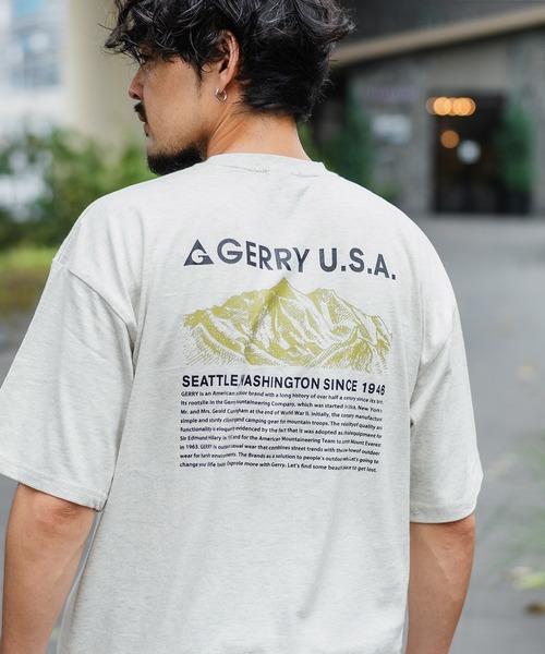 GERRY(ジェリー)の「【GERRY】別注 プリント 半袖Tシャツ(Tシャツ/カットソー・メンズ・ホワイト/ライトグレー/ブラック/ホワイト系/ホワイト系1/ホワイト系2/ホワイト系3/ブラック系/ブラック系1/ブラック系2/ブラック系3/ライトグレー系/ライトグレー系1/ライトグレー系2/ライトグレー系3/カーキ系2/ブルー系2/カーキ系1/カーキ/カーキ系/ブルー/ブルー系3/ブルー系/ブルー系1/カーキ系3・SMALL/LARGE/X-LARGE/MEDIUM)」の13枚目の写真