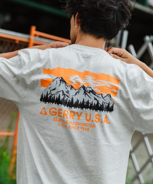 GERRY(ジェリー)の「【GERRY】別注 プリント 半袖Tシャツ(Tシャツ/カットソー・メンズ・ホワイト/ライトグレー/ブラック/ホワイト系/ホワイト系1/ホワイト系2/ホワイト系3/ブラック系/ブラック系1/ブラック系2/ブラック系3/ライトグレー系/ライトグレー系1/ライトグレー系2/ライトグレー系3/カーキ系2/ブルー系2/カーキ系1/カーキ/カーキ系/ブルー/ブルー系3/ブルー系/ブルー系1/カーキ系3・SMALL/LARGE/X-LARGE/MEDIUM)」の14枚目の写真